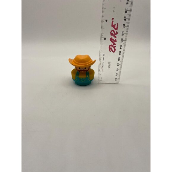 1995 Fisher-Price Little People Cowboy Farmer Figurine: Toddler Educational Toy - Picture 2 of 7